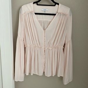 Blush pink Anthropologie Top